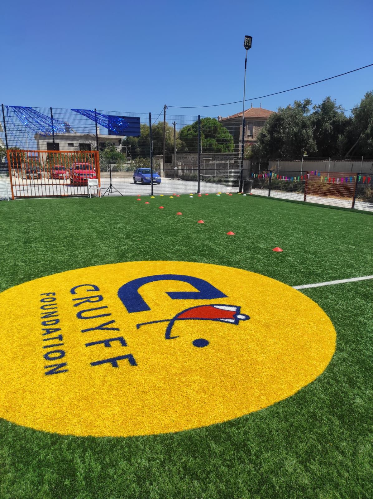 A brand-new football field will open its doors in Mytilene